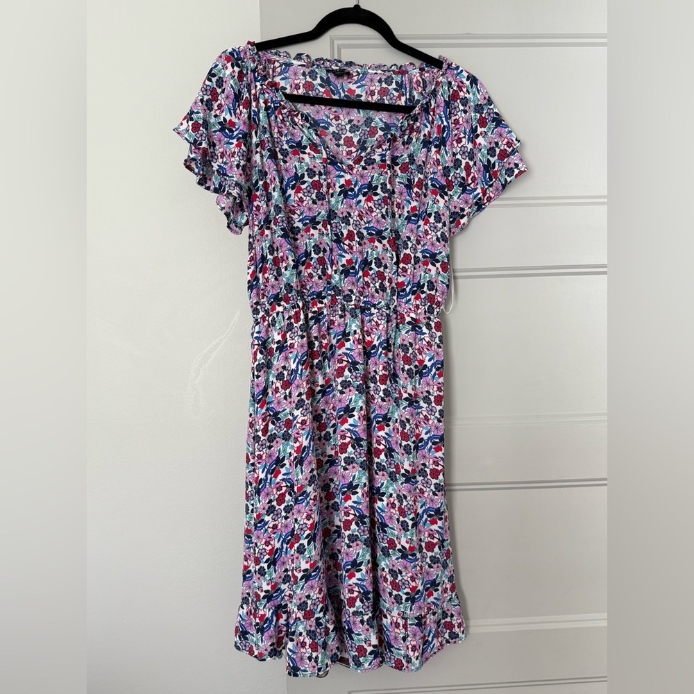 Talbots Multicolor Floral Dress